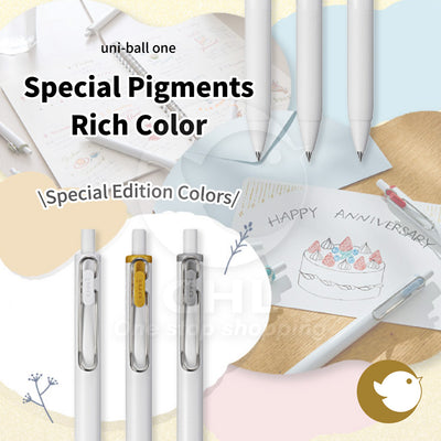 Uni uniball-one City Pop Series Limited Color 0.38 mm 0.5 mm de eje blanco Gel Pen 3 Color juego