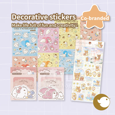 Sanrio 2024 Limited Sticker Set Dararin Life Decorative Stickers Cute New Life Series Kuromi, etc.