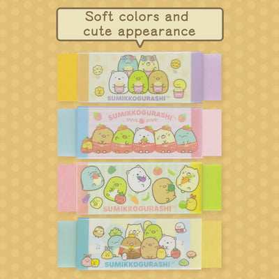 SAN-X Sumikko Gurashi Corner Creature Fragrance Eraser Two-color Fruity Fragrance Glowing Fluorescent Random Shipment Office Learning Correction Stationery Japanese Co-branded
