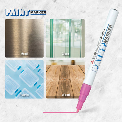 UNI Mitsubishi PAINT marker, fine pellet refill, pink, for industrial factory use