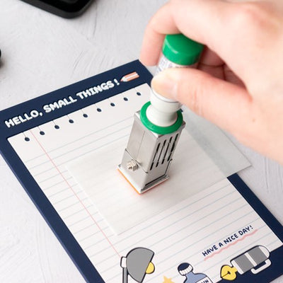 Sanby X Eric A6 Rubber Stamp Pad Hello Small Thing ERIC-RUB01