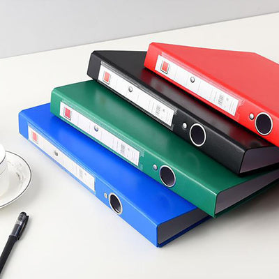 A4 2-hole folder, study office file organization, information summary, practical stationery