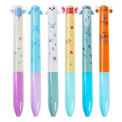 Funbox MiMi 0.7mm black and red ball pen marine life series cute stationery Japanese stationery
