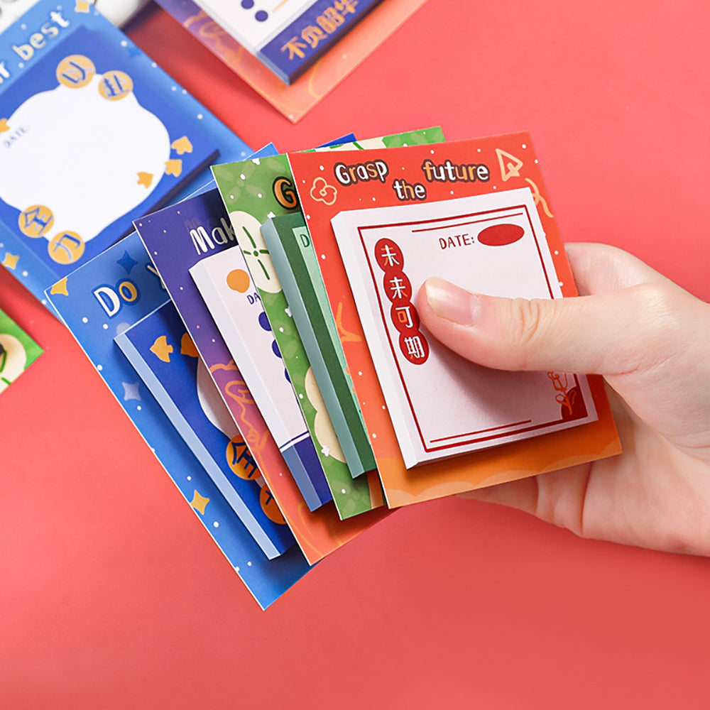 Motivational text note, grasp the future , future is promising, sticky note, notepad, note paper, manual record, office, school, memo