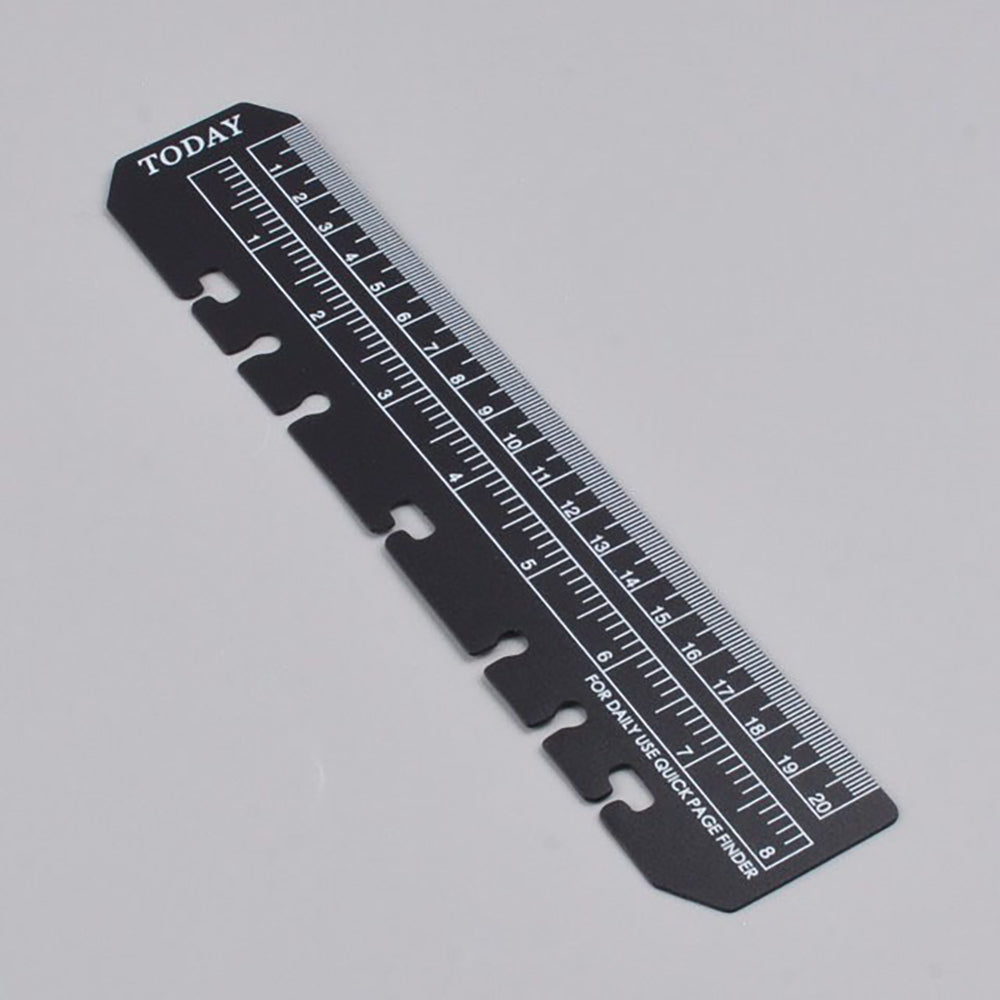 Loose-leaf ruler, bookmark ruler, painting ruler, handbook ruler, DIY suitable for six-hole loose-leaf notebook, standard 6-hole separator, fine scale, stationery accessories, loose-leaf accessories