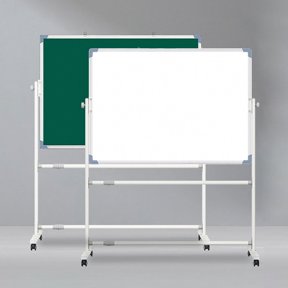 Double-sided magnetic whiteboard, free flip, with wheels, movable height, rotating frame, embedded and fixed, suitable for tutoring, school, office, meeting