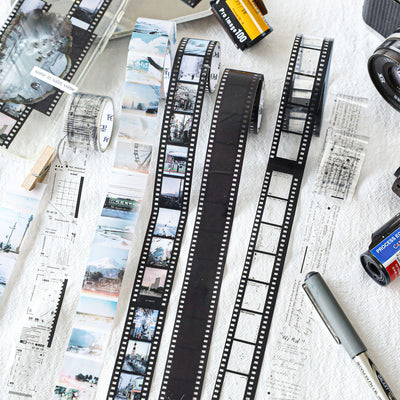 Mo·card Literary Film Series PET Tape Retro Film Transparent Handbag Decorative Sticker