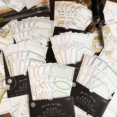 Mo·card Time Messenger Series Dual Material Retro Label Paper