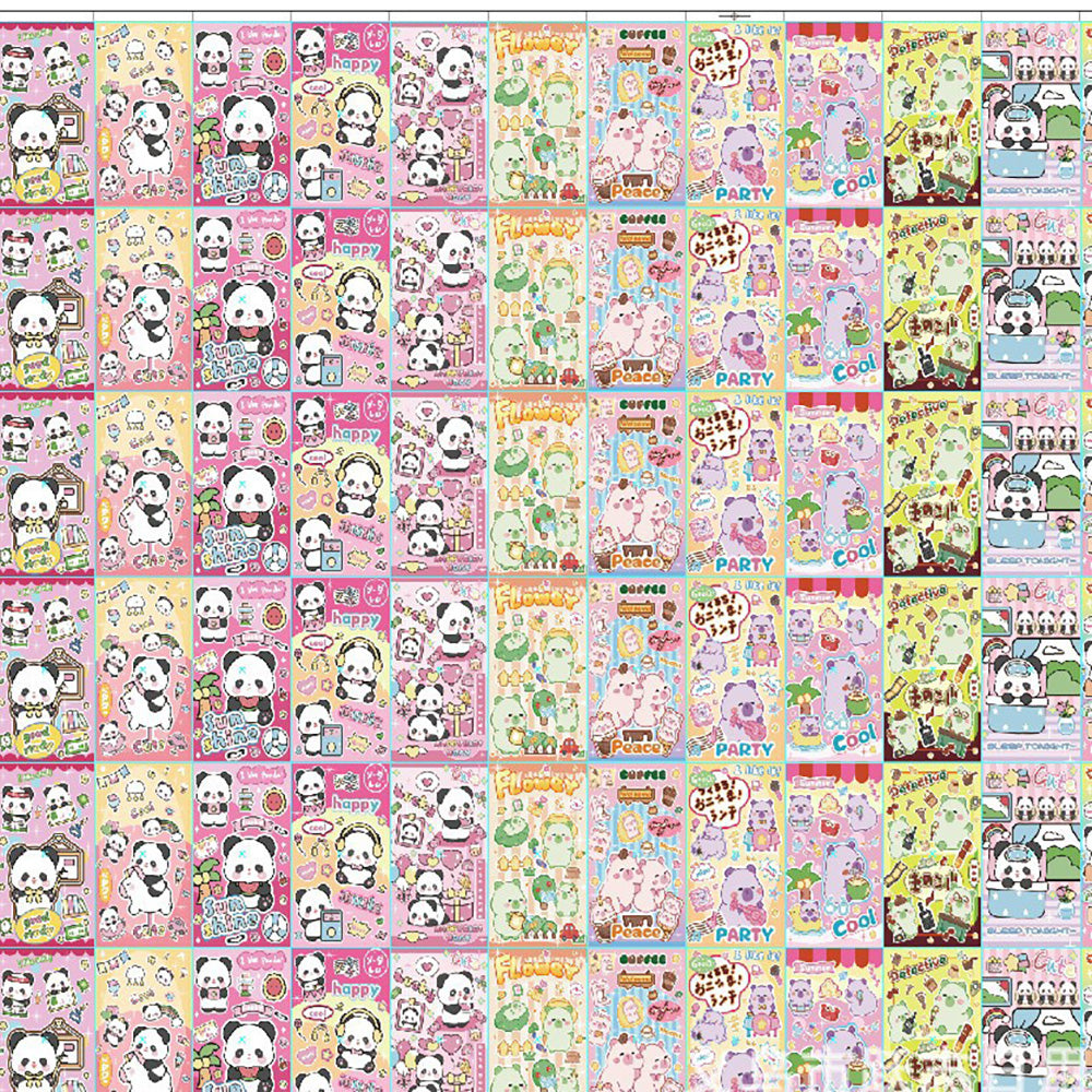 Cute girly notebook stickers DIY decorative stickers stationery materials creative diary styles random