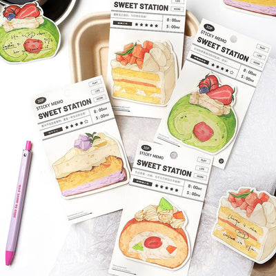 Cute hand-painted coffee sticky notes material memo note paper