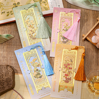 Folding Screen Metal Bookmark – Song Aesthetic | Elegant Craftsmanship | Ideal for Collecting & Gifting