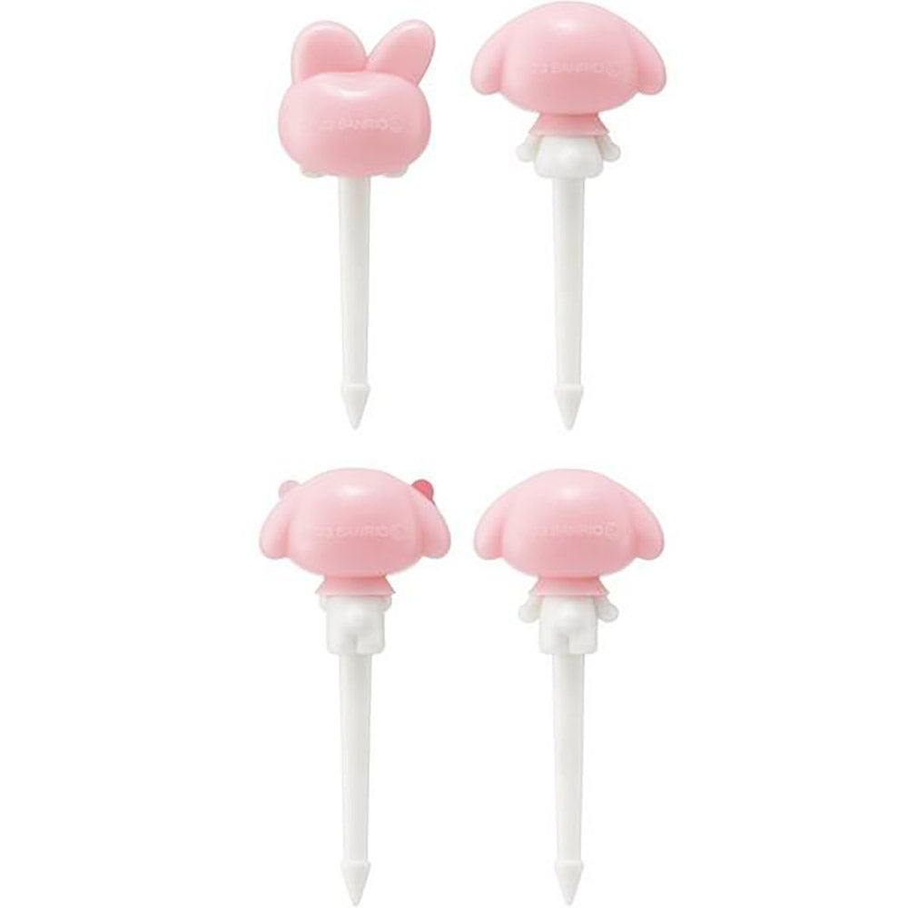 SKATER Kurome Bento Decoration Sanrio Food Cooking Bento Decoration Fruit Fork Cute Decoration Set of 4