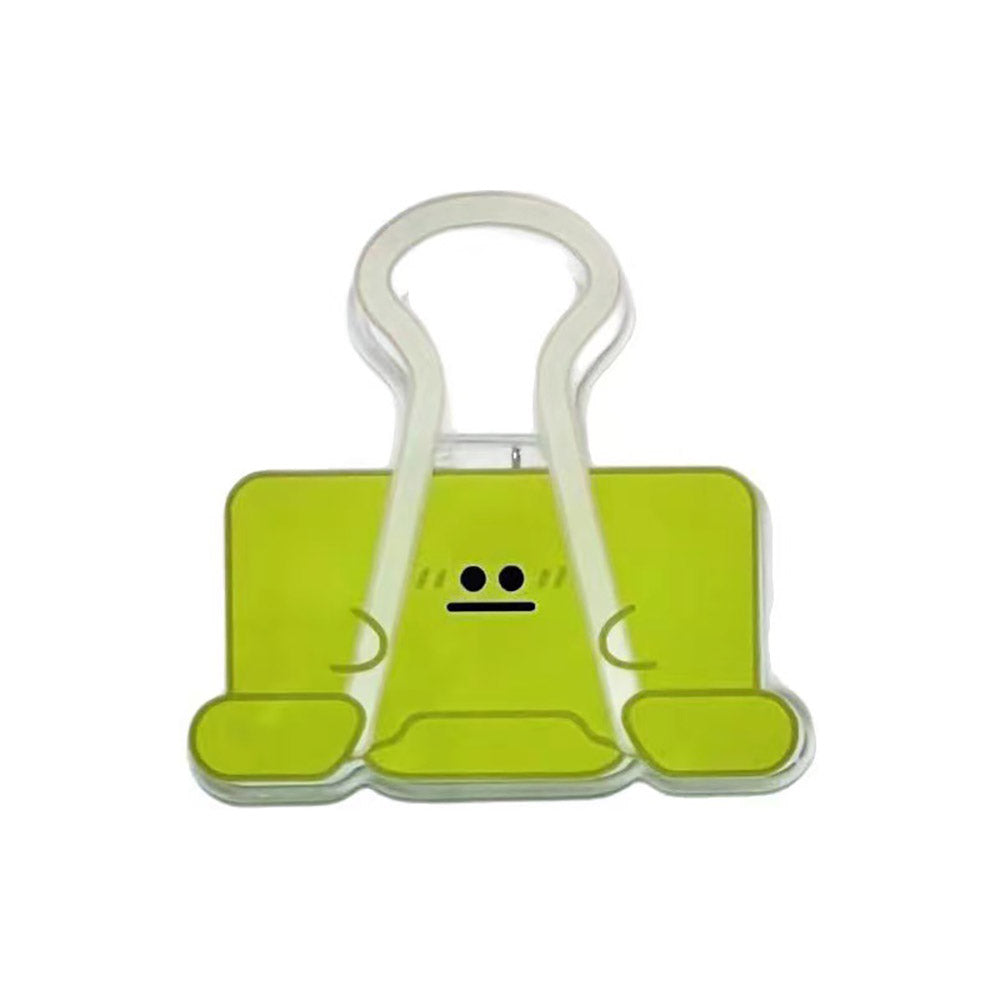 Big Eyes Acrylic Clip Cute Style Cartoon File Clip Data Storage Clip Girly Heart Acrylic Clip Healing Acrylic Office Accessories Big Eyes Style Clip Student Information