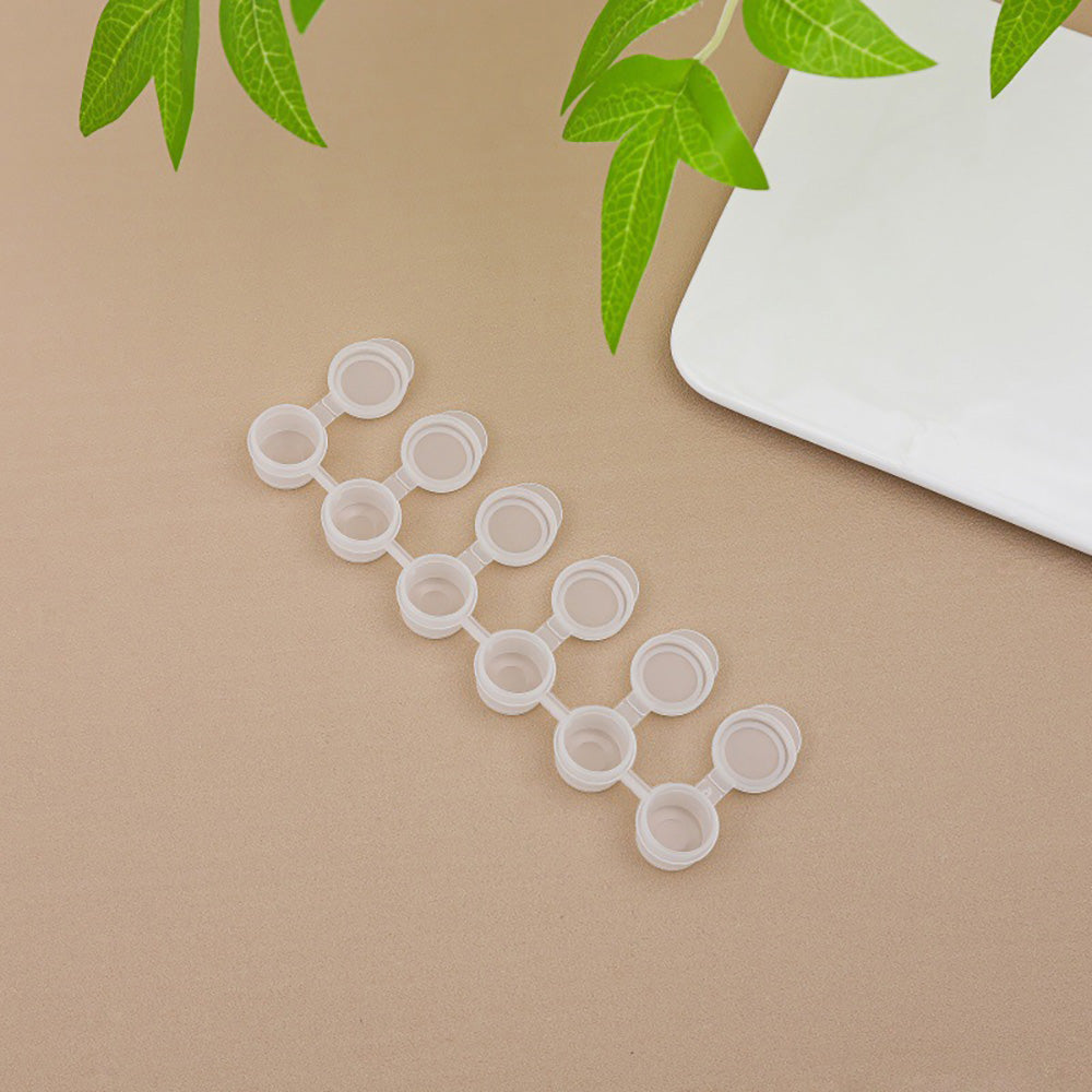 Acrylic Paint Palette Box – 6-Well / 8-Well Portable Paint Container | 2ml / 3ml / 5ml Options