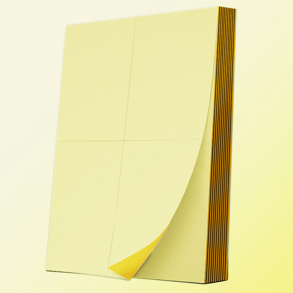 A4 self-adhesive label 4 pieces cut inside 100 sheets/pack neatly marked computer label sticker printing paper copy paper inkjet self-adhesive strong adhesion