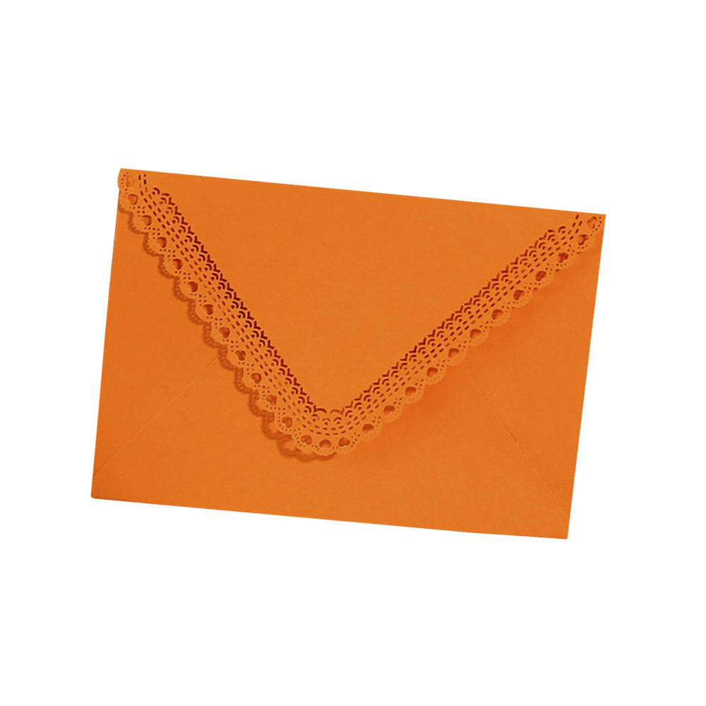 Colorful hollow triangle envelope, laser engraving lace, retro envelope, lace envelope, artistic creation, DIY decoration
