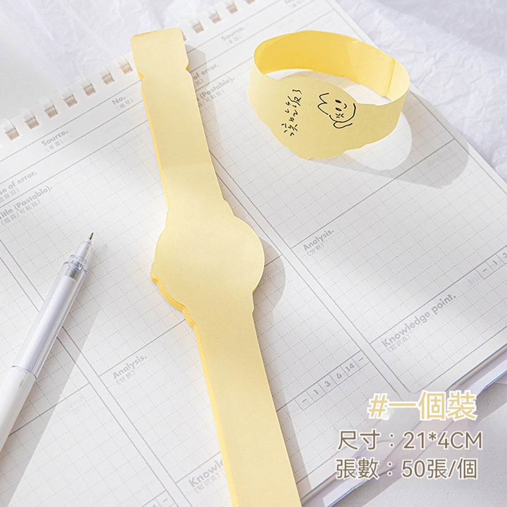 Memo messages, stylish watch sticky notes, N times stickers, wrist reminder notes, bracelet note paper, interesting notes, office study, record key points