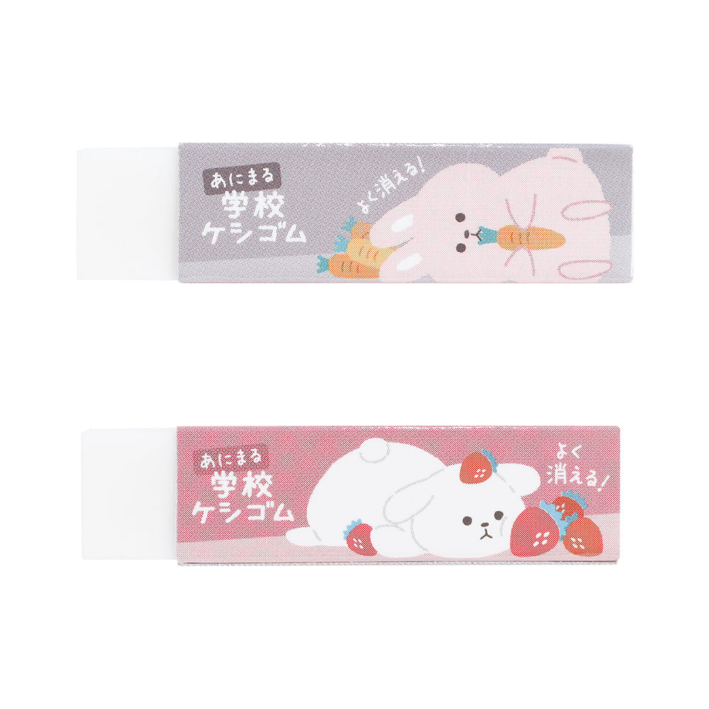 KUTSUWA RE036 RE048 RE049 STAD Eraser Bear Style Colored Sticky Chip Style Wipe Shape Wipe Correction Stationery Office Study