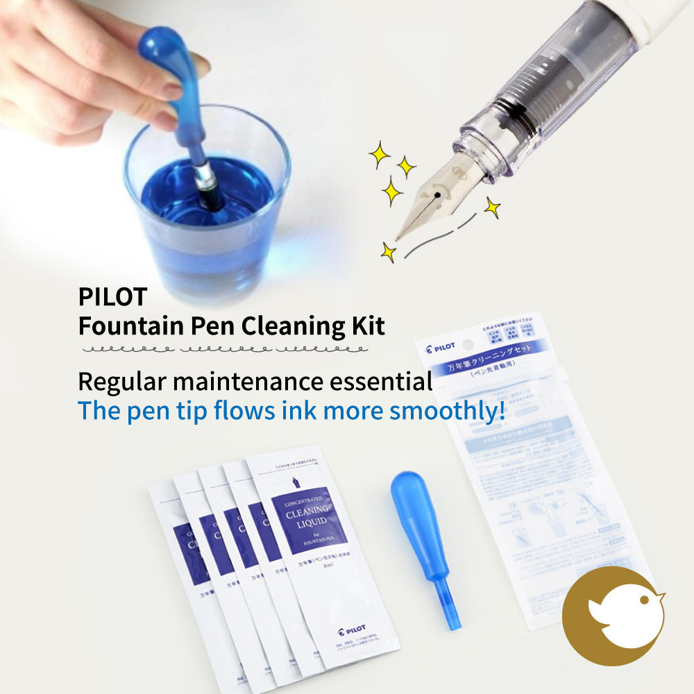 PILOT FOS-5S Fountain Pen Cleaning Kit – Japanese Original Cleaning Tools & Fluid