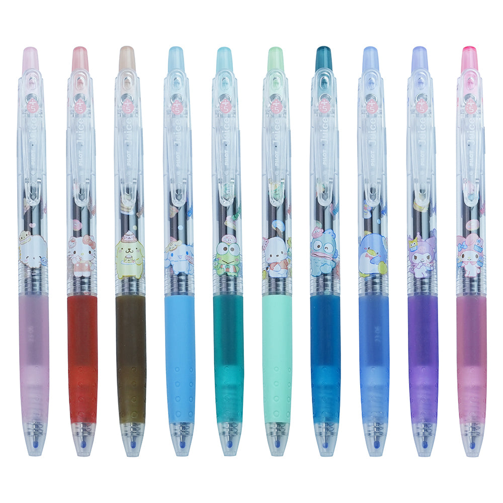 Sanrio Juice Pen Set: Cute Characters, Smooth Ink, Multi-Color Gel