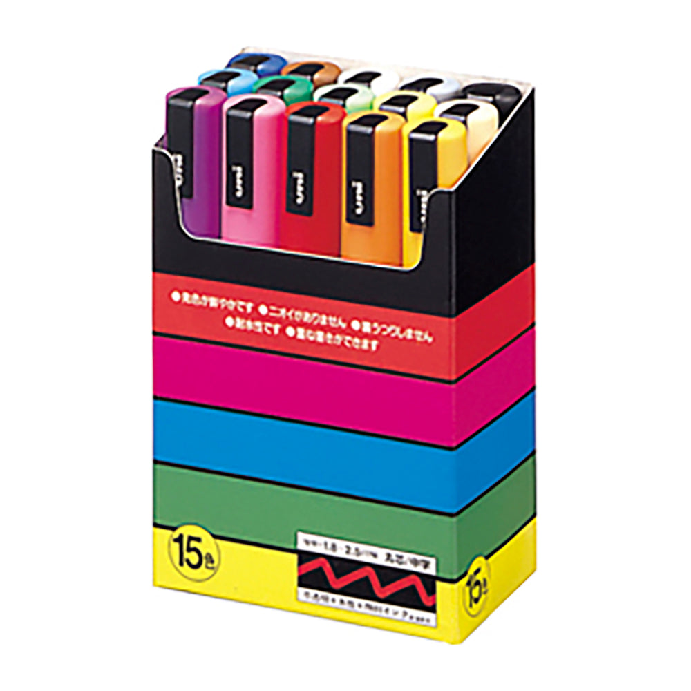 UNI POSCA 0.3 מ"מ סמן מבוסס מים עט 8 קבוצת צבע