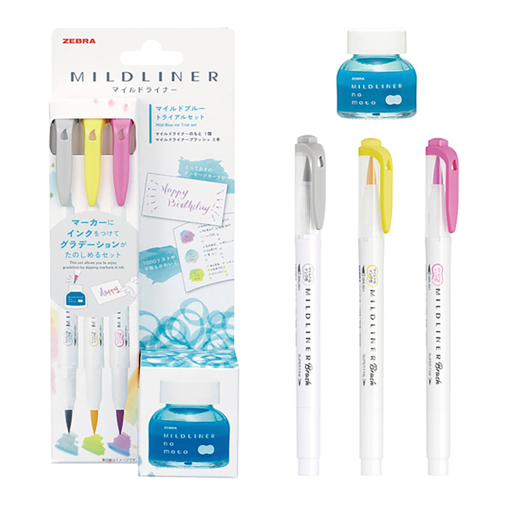 ZEBRA MILDLINER NO MOTO soft pen special painted water-based ink bottle water-based gradient ink light and soft color ink color mixing