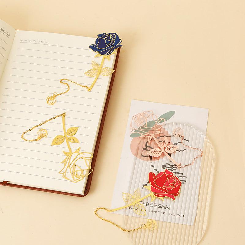 Creative four-color rose tassel chain bookmark-gift box NP-H7TRAO-001 - CHL-STORE