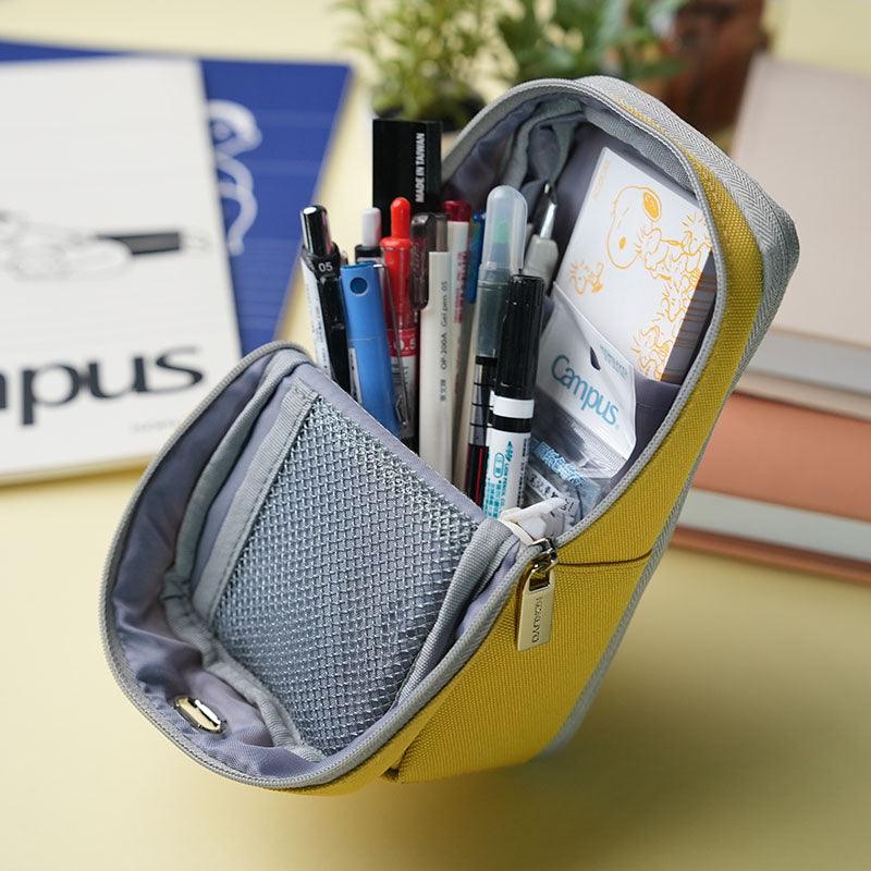 The Antiq Leather Pencil Pouch, Zippered Pen Case for School, Work &  Office, Pencil Case, Stationary Bag 