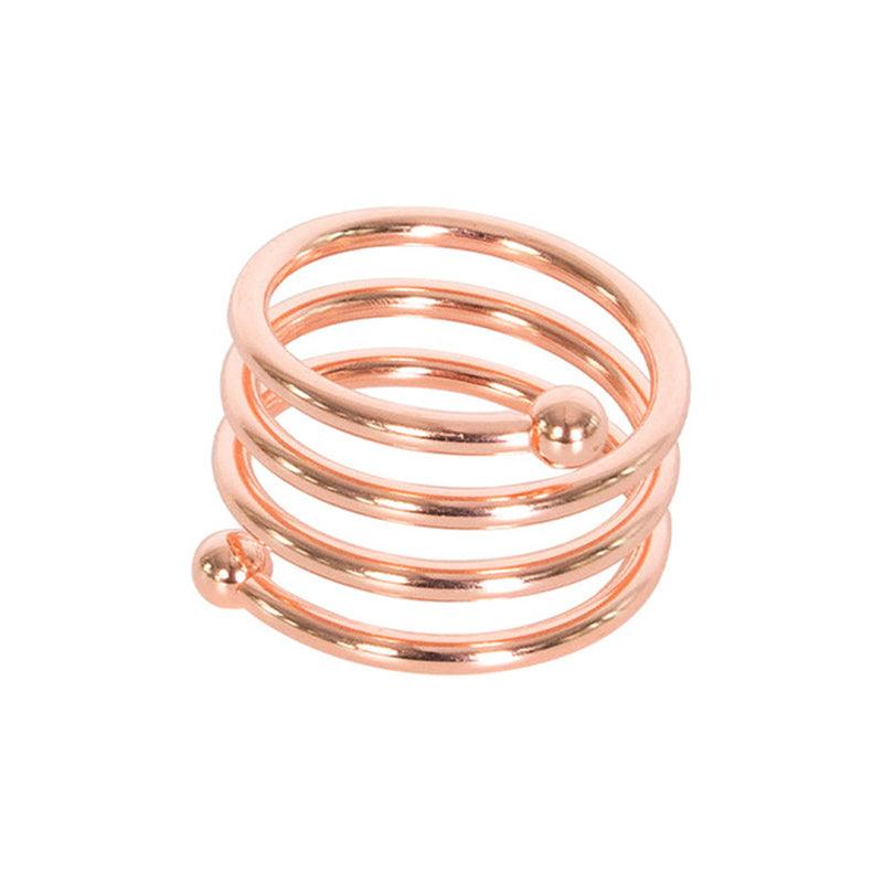 Metal Napkin Ring Western Restaurant Table Towel Napkin Buckle Hotel Wedding Spring Napkin Ring 3 Colors Imitation Gold Rose Gold Silver Table Small Items Restaurant Decoration - CHL-STORE