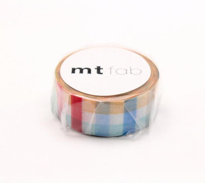 MT MTDSPR03 Fab Series Washi Tape Geometrik Plaid Paper Tape 15mm*5m