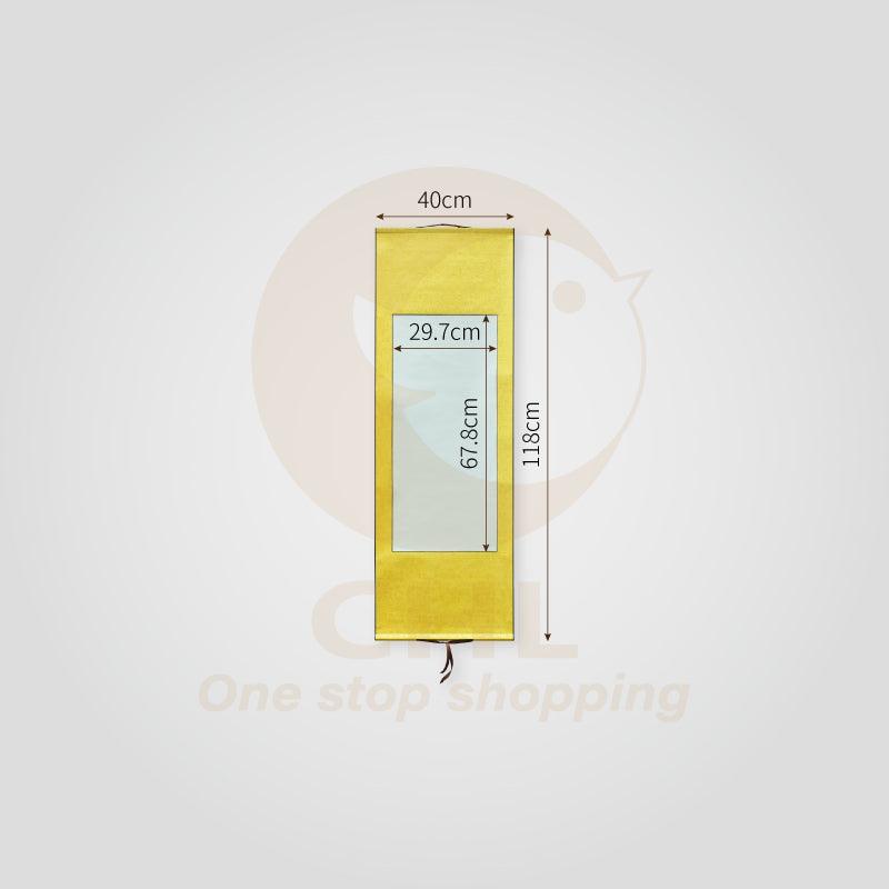 Multi-size Calligraphy Painting Raw Xuan Paper Scroll-Buddha Yellow Customizable Pattern Art Painting Custom Artwork Birthday Banquet Gift - CHL-STORE