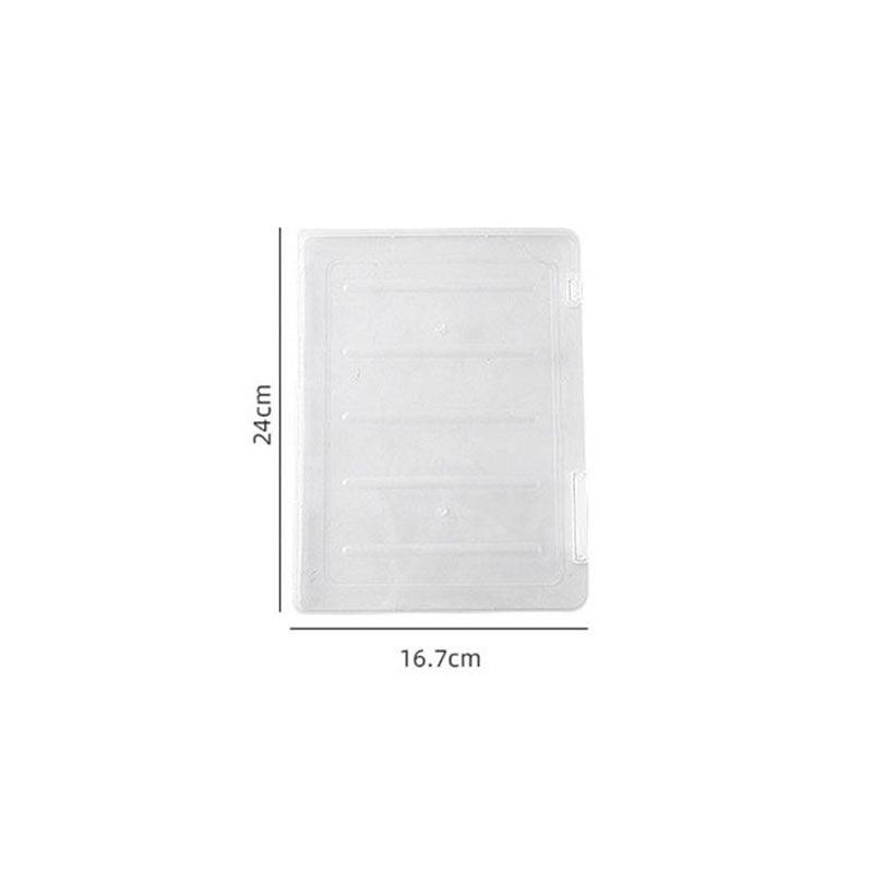 Multifunctional transparent storage box, file organization, double buckles, classification and induction, dust protection, easy to carry, daily necessities, large size/small size - CHL-STORE