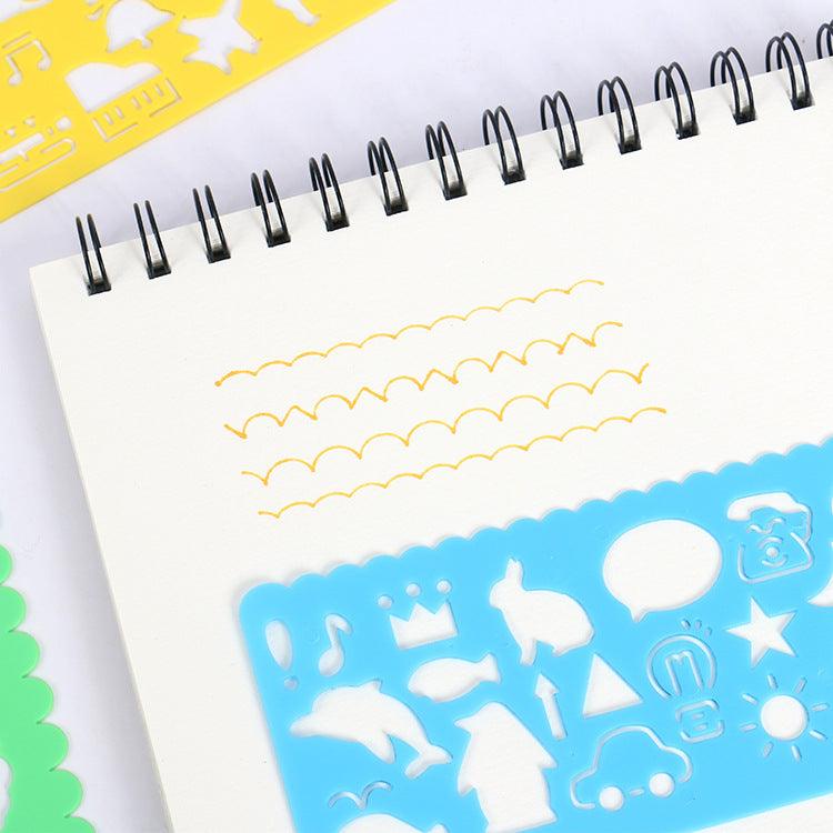 Painting Theme Stencil Tool cute animals Cutout Stencil Mandala Harmony Pastel NP-H7TGM-701 NP-H7TRIA-072-1 - CHL-STORE