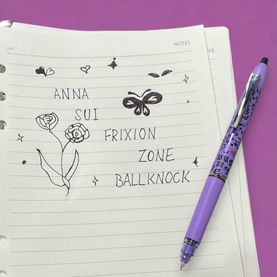 PILOTxANNA SUI Limited FRIXION BALL 0.5mm Magic Eraser Pen Single Entry 4 Types Gift Box Set Limited Item Butterfly Cat Rose LFBKZ70EFAS - CHL-STORE