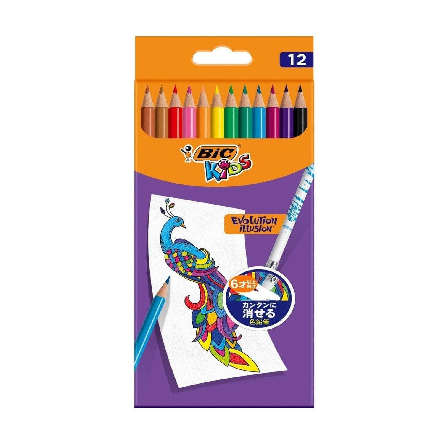 Pre-Order) BIC Big kids Erasable colored pencils BKEVOILLPK12 BIC –  CHL-STORE