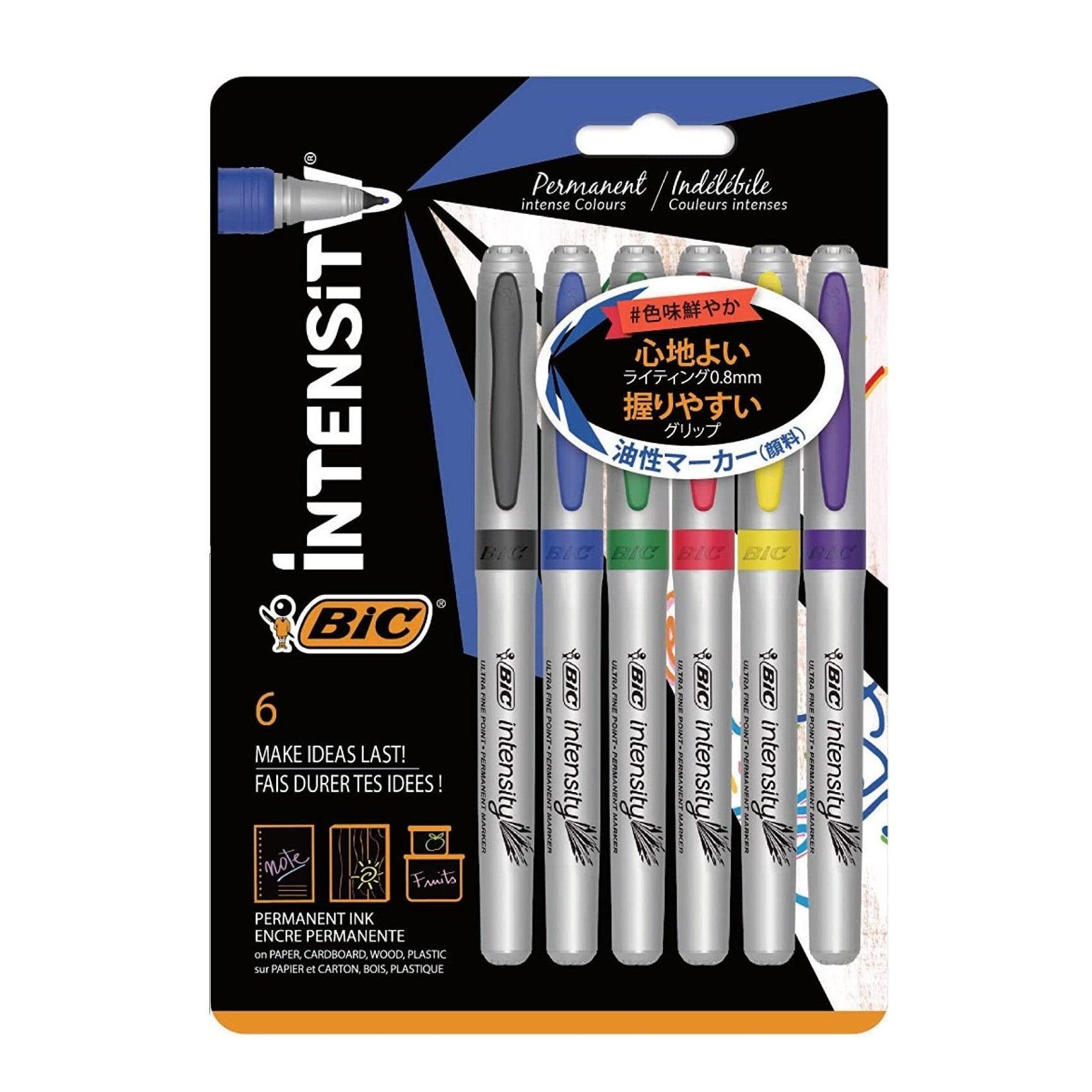 Pre-Order) BIC Intensity Ultra Fine marker 0.8mm Oil-based pen  ITS-PMULFNPK6 BIC – CHL-STORE