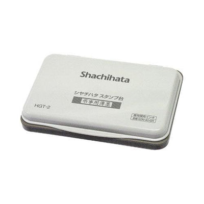 (Pre-Order) SHACHIHATA Light ink stamp pad for mourning HGT-2-GR SGN-40-GR - CHL-STORE