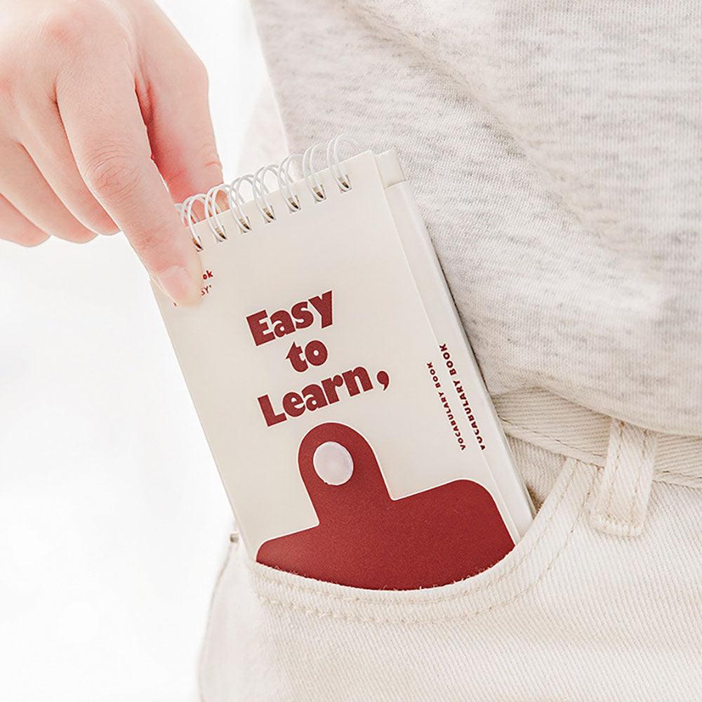 RosyPosy stand-up word notebook oh series easy series Klein blue burgundy red word book essential for memorizing words - CHL-STORE