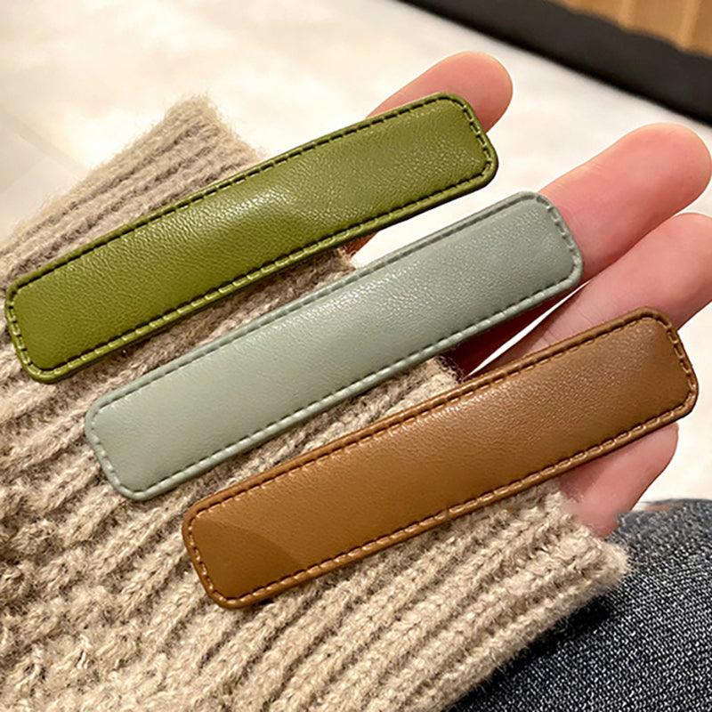 Spring Sense Rectangular Handmade Broken Hair Bangs Hair Clip 8-Piece Set Color System Brown Color System Candy Color System Hair Accessories Styling Accessories - CHL-STORE