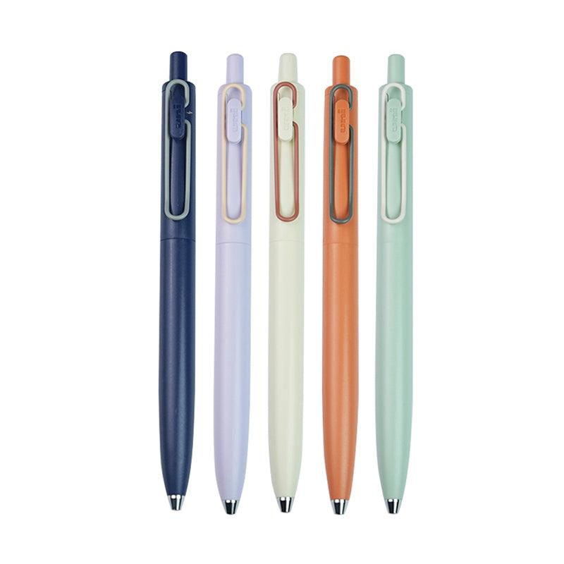 Custom White Retractable Gel Luxe Pens, Set of 6, Gel Pens