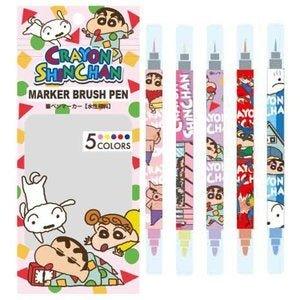 AI PLANNING K-8728 Crayon Shin-chan Double-headed highlighter highlighter set five-in-group full pattern - CHL-STORE