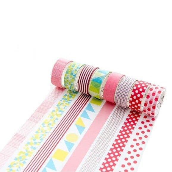  Washi Tape Set of 16 Rolls of 15 mm Wide Washy Tape Cute  Decorative Tape for Journaling, Scrapbooking, Crafts, Bullet Journals,  Planners, DIY Décor, Craft Supplies For Adults & Kids (Meadow) 