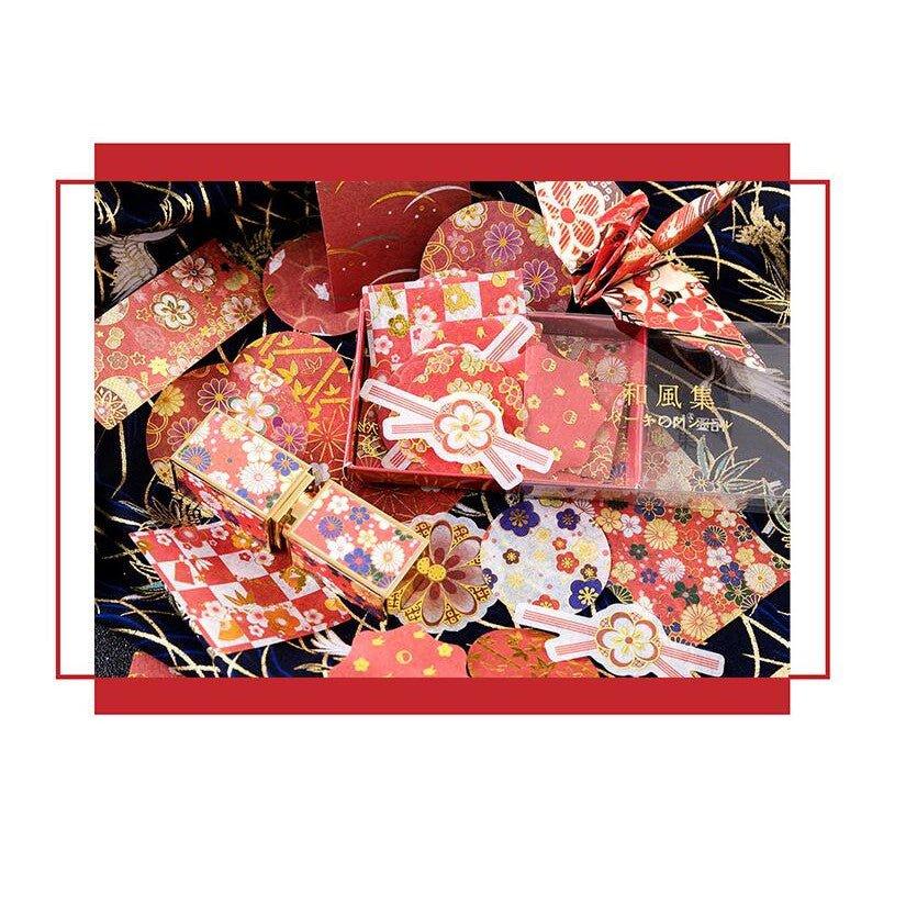 Boxed Hot Stamping Japanese Pattern Imperial Guardian Japanese Style Series Decorative Washi Stickers Boxed Stickers Stickers NP-H7TGI-039 - CHL-STORE