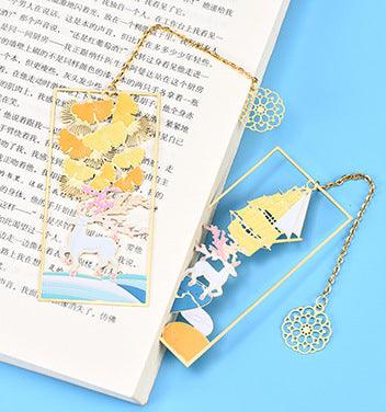 CHINESE STYLE HOLLOW METAL EXQUISITE BOOKMARK NP-090021 (no box) - CHL-STORE