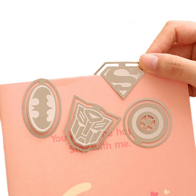 Classic Popular Hero Series Logo Metal Texture Simple Texture Bookmark Hero Bookmark Bookmark NP-H7TAY-918 - CHL-STORE