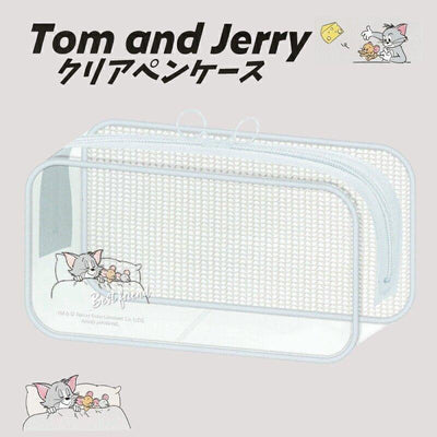 Cute Model x Tom & Jerry Pen Case Plaid Pen Case Transparent Pen Case Square Pen Case 301122 - CHL-STORE
