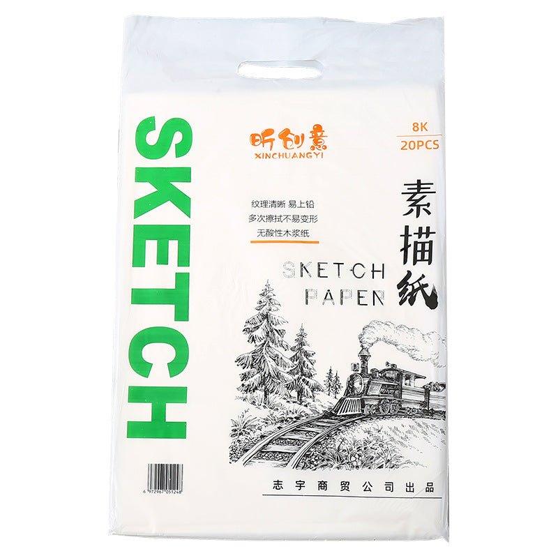 Dasheng 4K/8K hand-painted sketch watercolor on paper with thick white NP-050025 - CHL-STORE