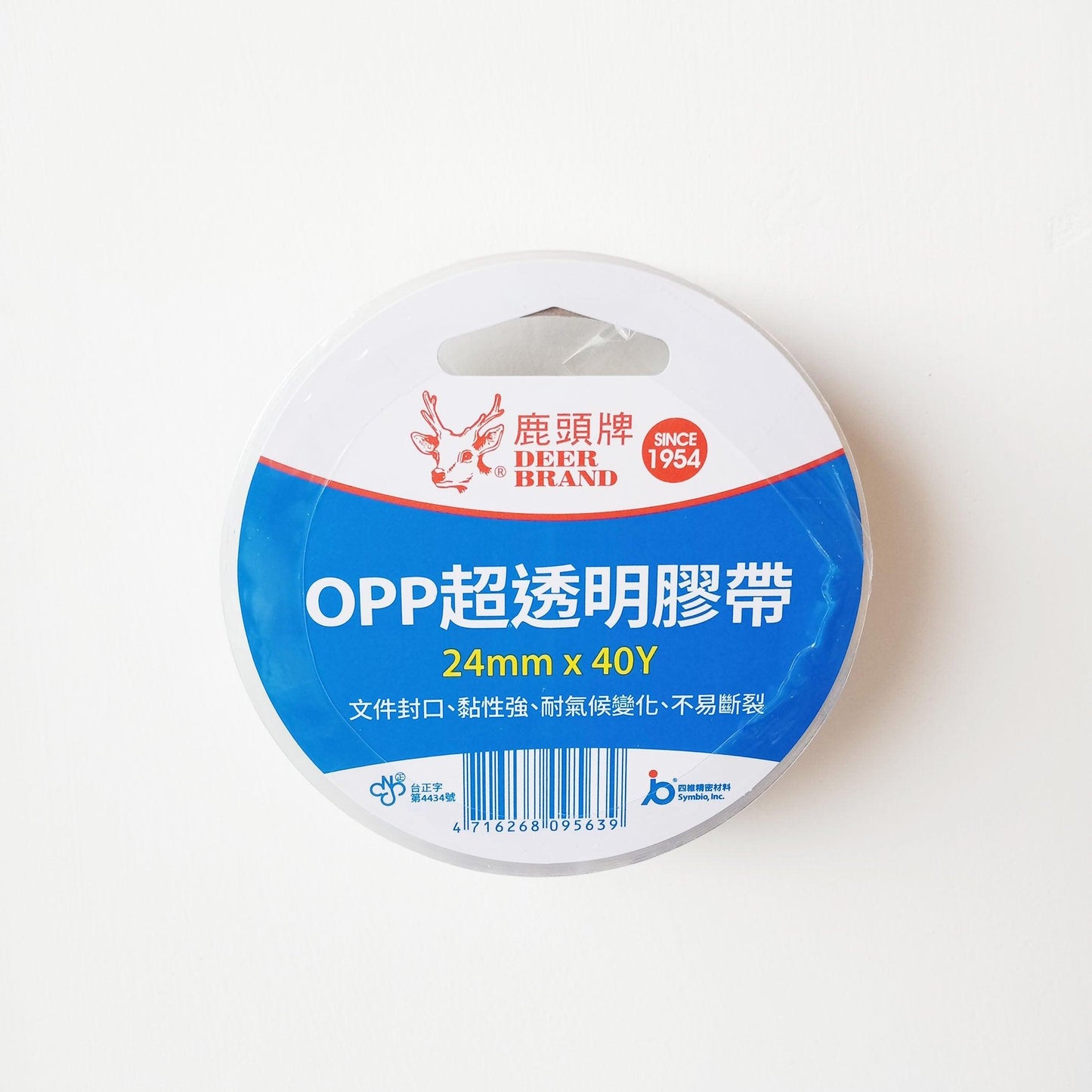 Deer Brand OPP ultra -transparent tape 24mm × 40y PPS7 single volume - CHL-STORE