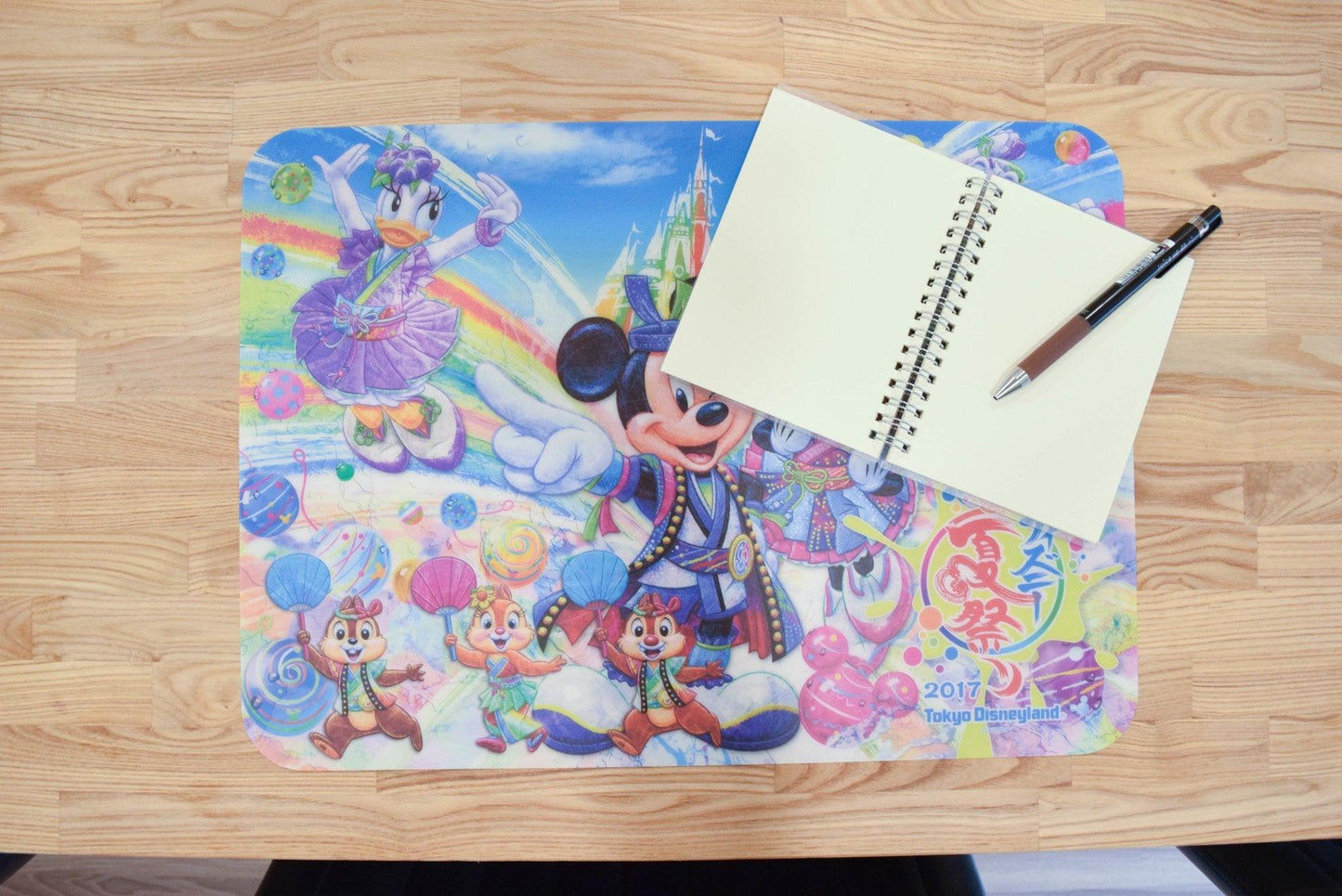 Disney FAC-025808-17090 Characters Joint Summer Collection Festive Feeling Crayon Style Colorful A3 Size Desk Mat Matte Desk Mat Summer - CHL-STORE