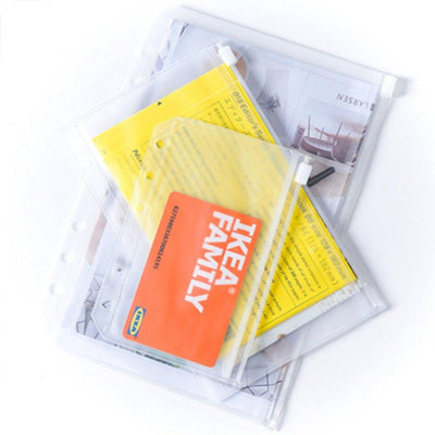 DIY six hole zipper bag PVC storage bag PP frosted A5 A6 NP-020017 - CHL-STORE
